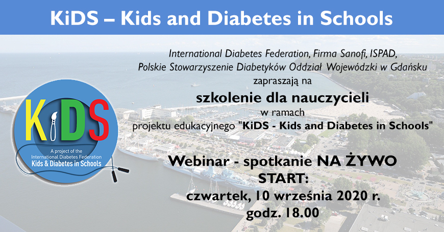 Projekt edukacyjny: KiDS - Dzieci i Cukrzyca w Szkoach - bezpatny webinar