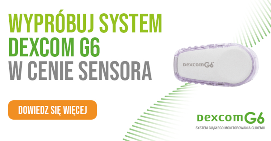 Przetestuj najnowszy system Dexcom G6