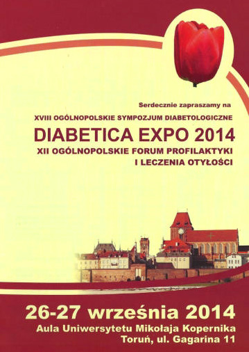 Sympozjum Diabetica Expo 2014 po raz osiemnasty w Toruniu