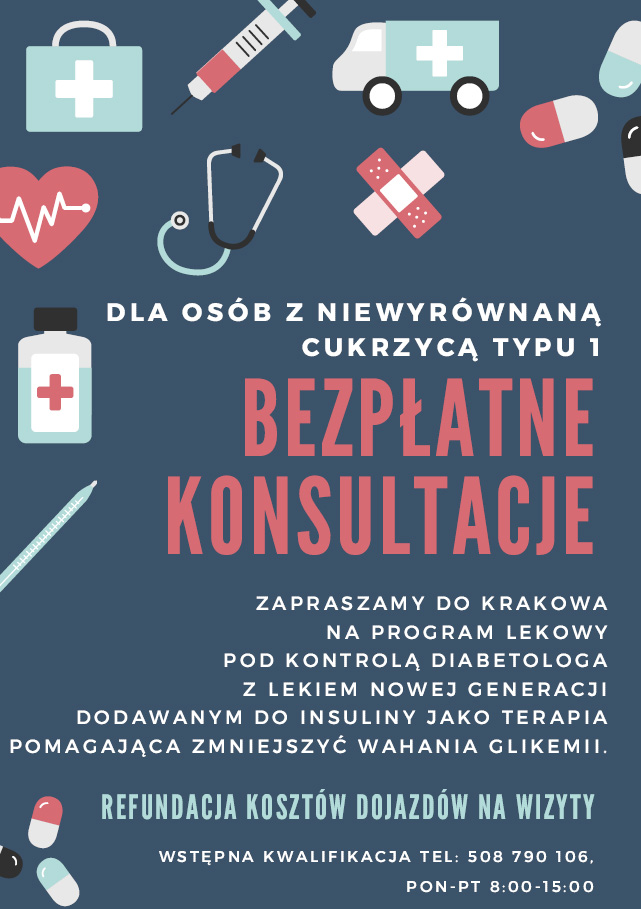 Program lekowy dla pacjentw z cukrzyc typu 1 w Krakowie