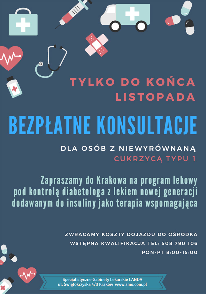 Program lekowy dla pacjentw z cukrzyc typu 1 w Krakowie