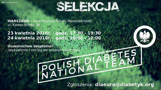 Selekcja Polskiej Reprezentacji Diabetykw na DiaEuro 2016