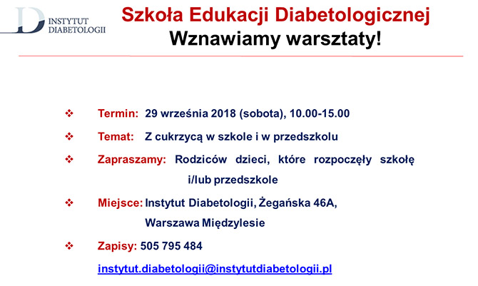 Warsztaty w Instytucie Diabetologii