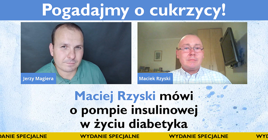 Maciej Rzyski mówi o pompie insulinowej w życiu diabetyka