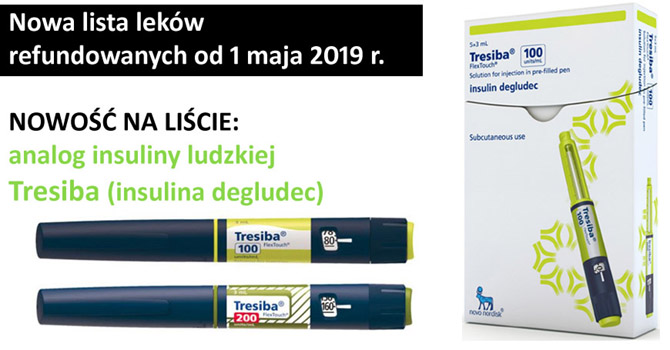 Cukrzyca - zmiany na licie lekw refundowanych od 1 maja 2019 roku