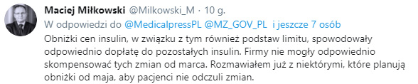 Maciej Mikowski tweetuje