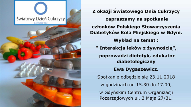 Spotkanie diabetyków w Gdyni z okazji Światowego Dnia Cukrzycy