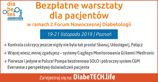 Warsztaty dla Pacjentów podczas II Forum Nowoczesnej Diabetologii w Poznaniu